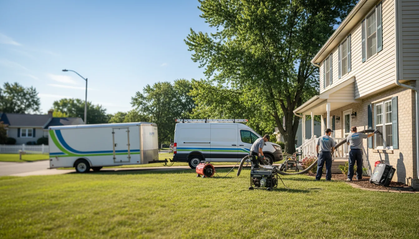 Flooded Basement Restoration And Cleanup With Repair in Holcomb, IL near me